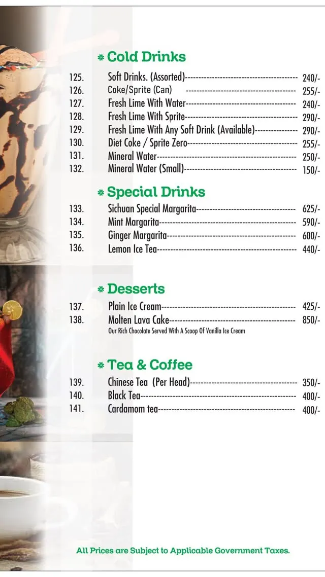 Sichuan Chinese Restaurant menu, page 10