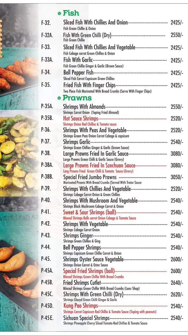 Sichuan Chinese Restaurant menu, page 4