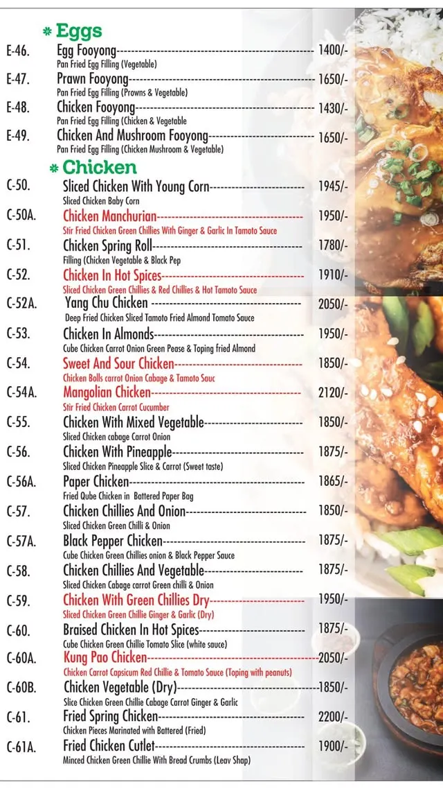 Sichuan Chinese Restaurant menu, page 5