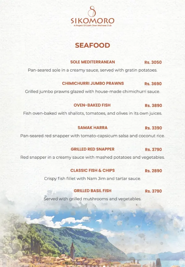 SIKOMORO menu, page 10