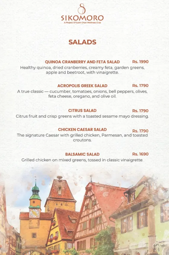 SIKOMORO menu, page 4