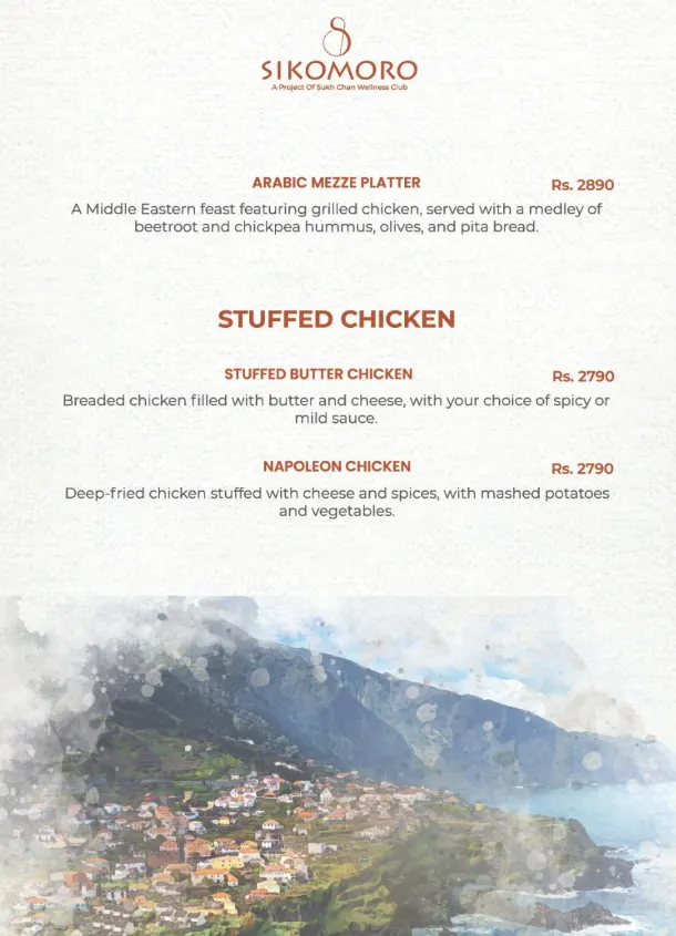 SIKOMORO menu, page 6
