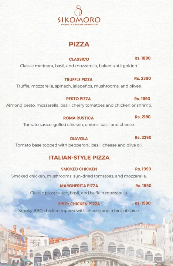 SIKOMORO menu, page 9
