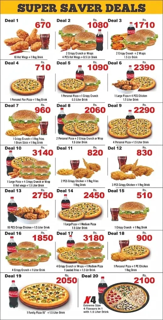 STONEFIRE menu, page 5