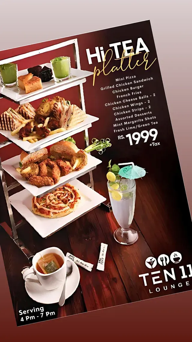 Ten 11 Lounge menu, page 5