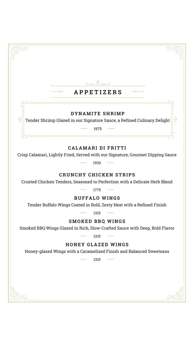 The Continental - Global Gastronomy menu, page 2