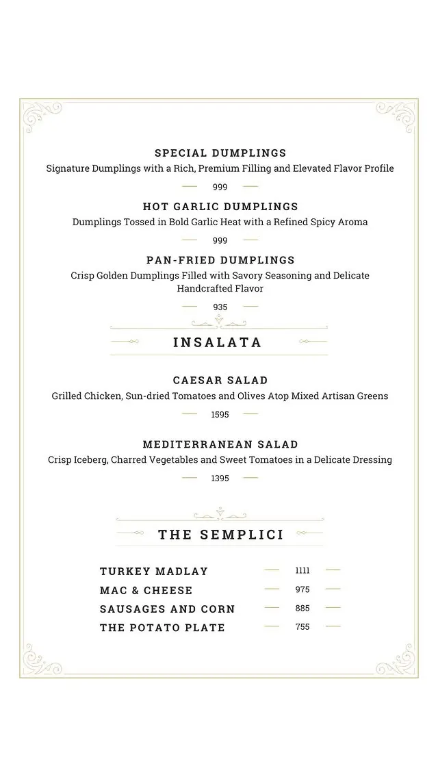 The Continental - Global Gastronomy menu, page 3