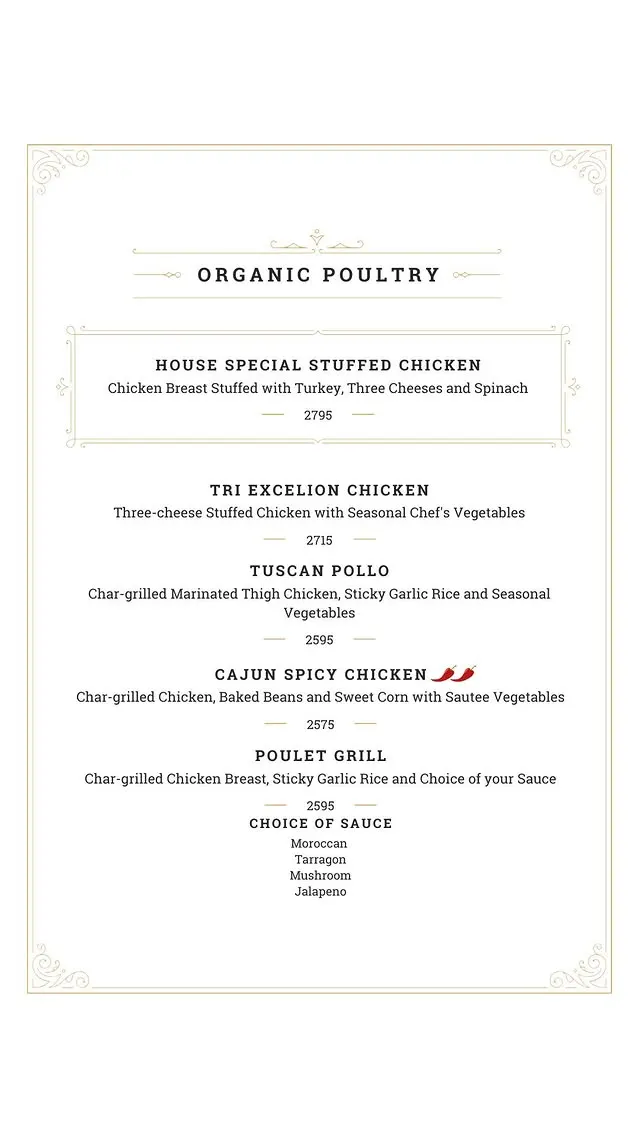 The Continental - Global Gastronomy menu, page 5