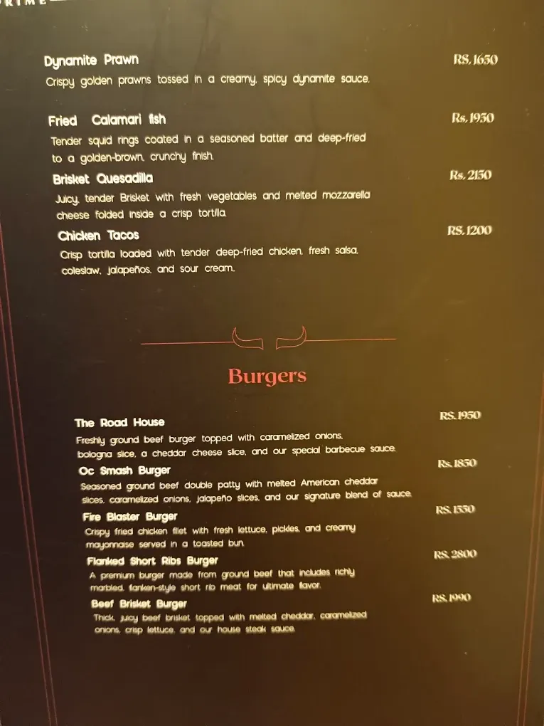 The Gauchos Prime menu, page 4