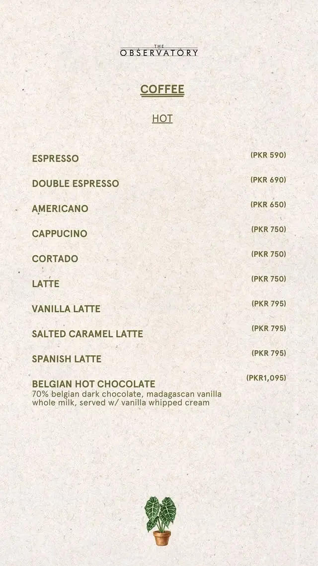 The Observatory menu, page 10