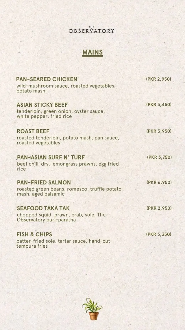 The Observatory menu, page 4