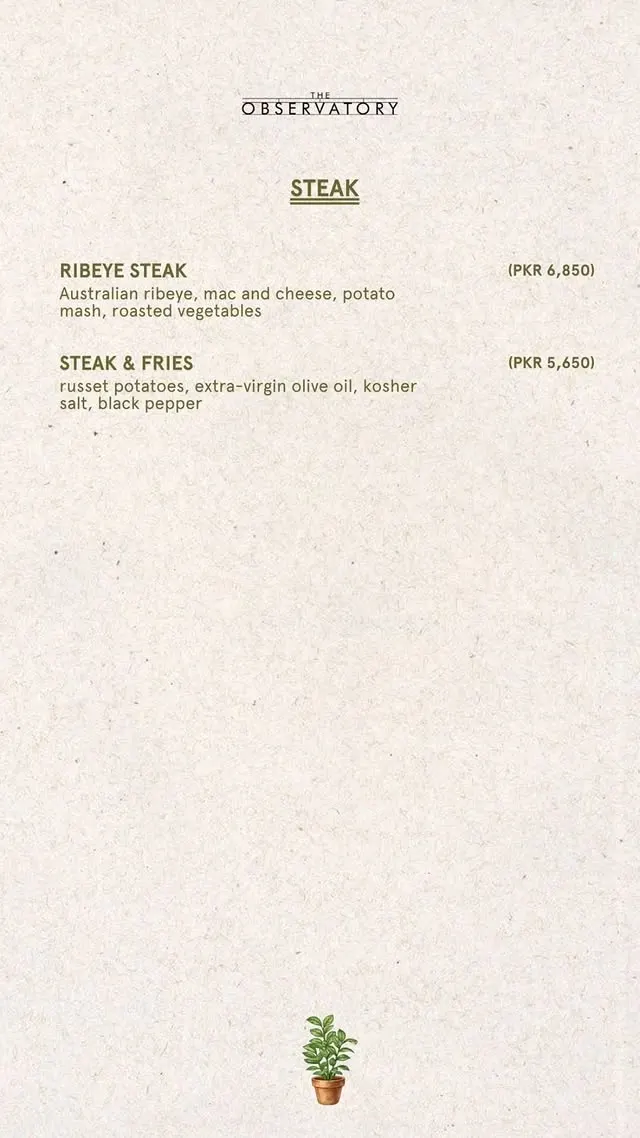 The Observatory menu, page 5