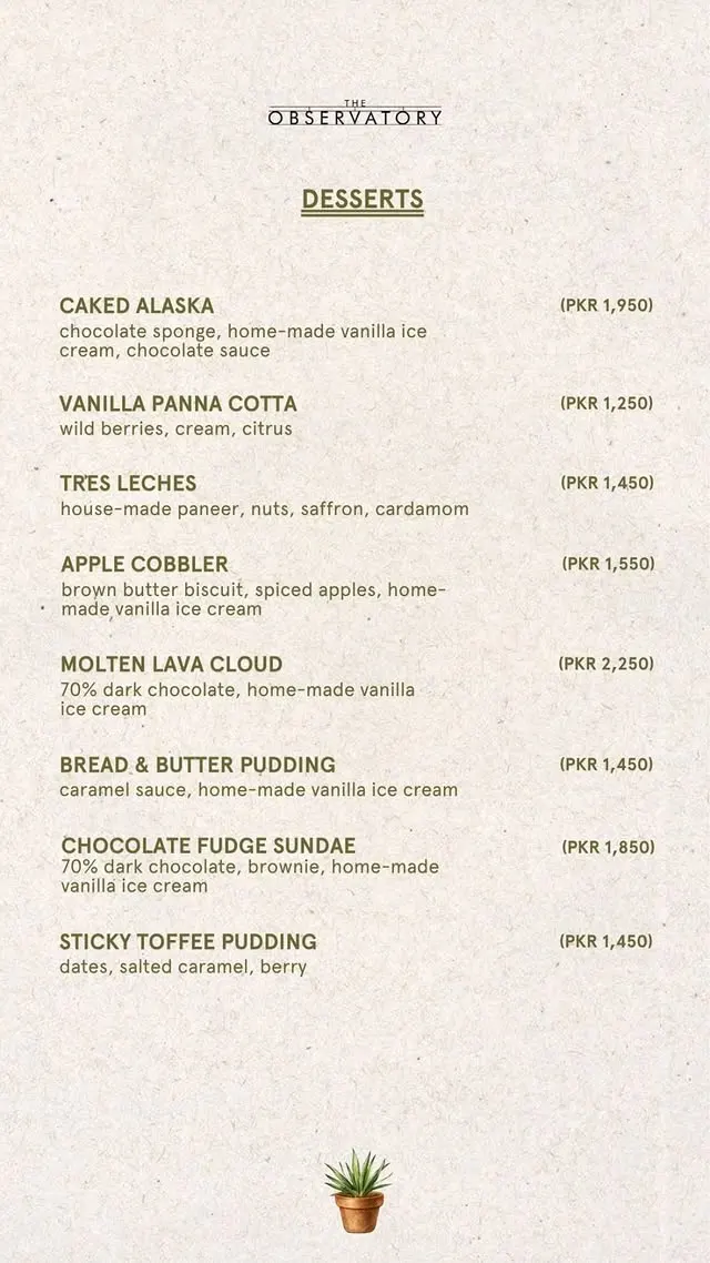 The Observatory menu, page 9