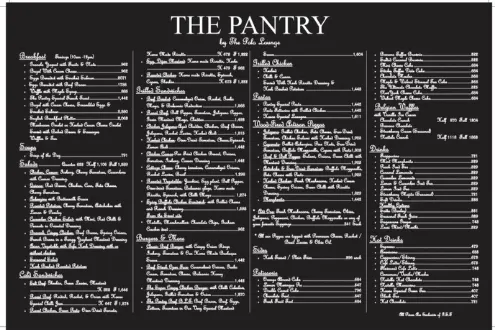 The Pantry by the Polo Lounge menu, page 1