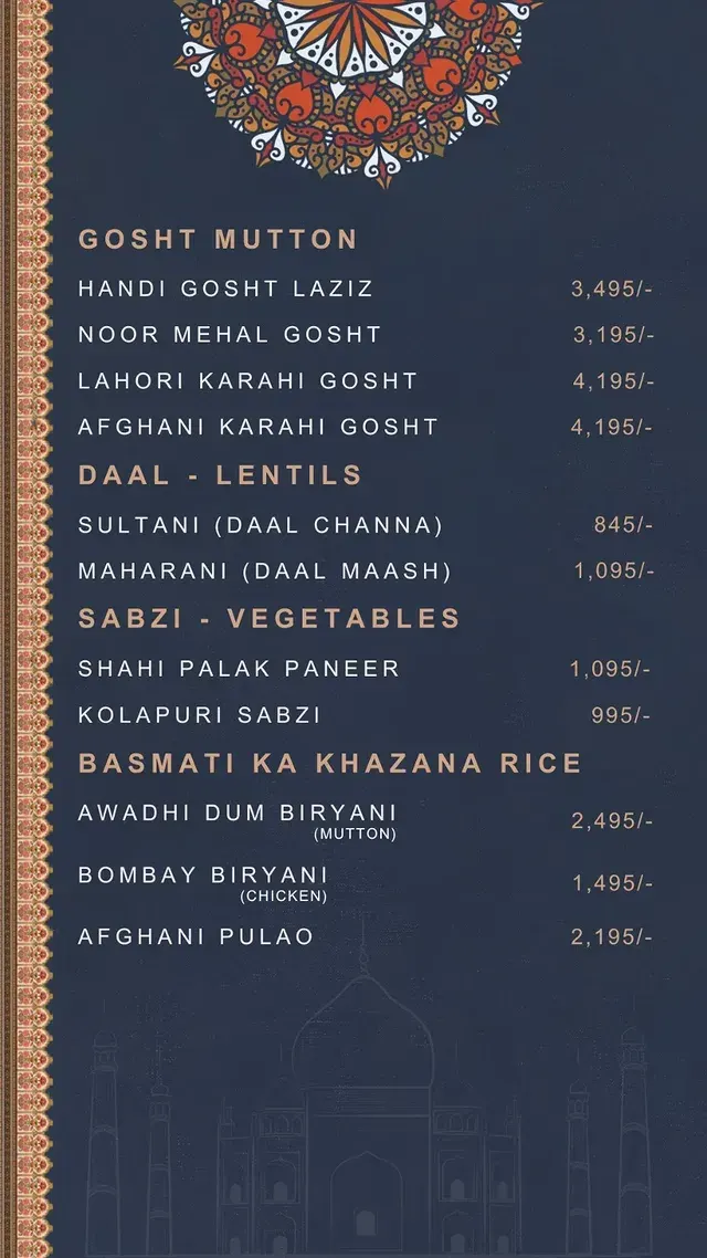 The Skye Restaurant menu, page 3