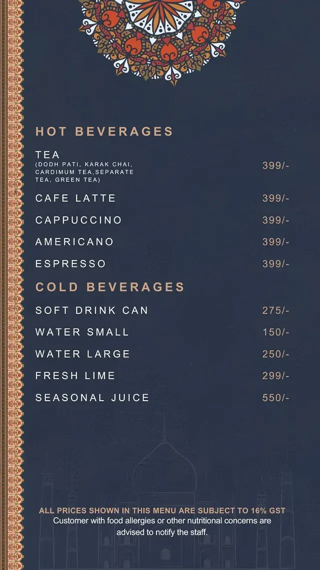 The Skye Restaurant menu, page 7