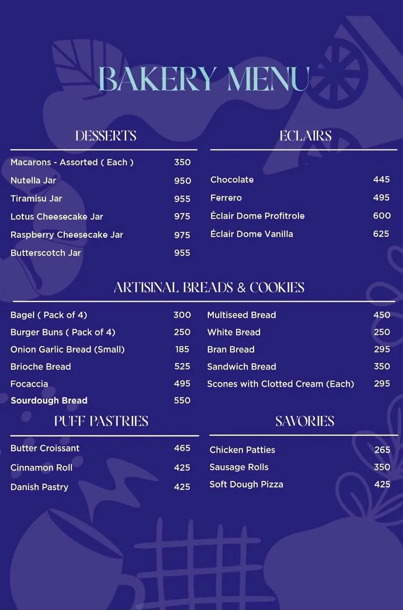 Theatre - Live Bakery & Cafe menu, page 5