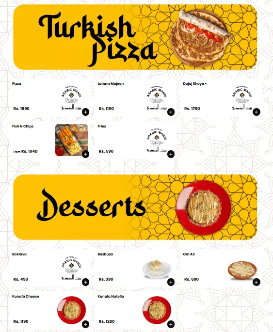 Yumto - House of Arabic Mandi menu, page 10