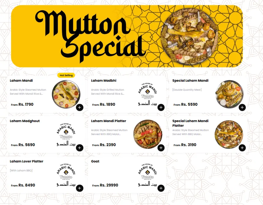 Yumto - House of Arabic Mandi menu, page 5